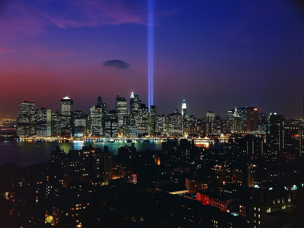Tribute in Light, September 11th Memorial Display, New York City